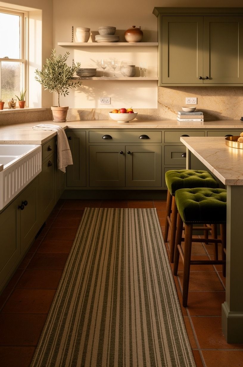 Can a Striped Runner Make Kitchens Cottage Feel Bigger?