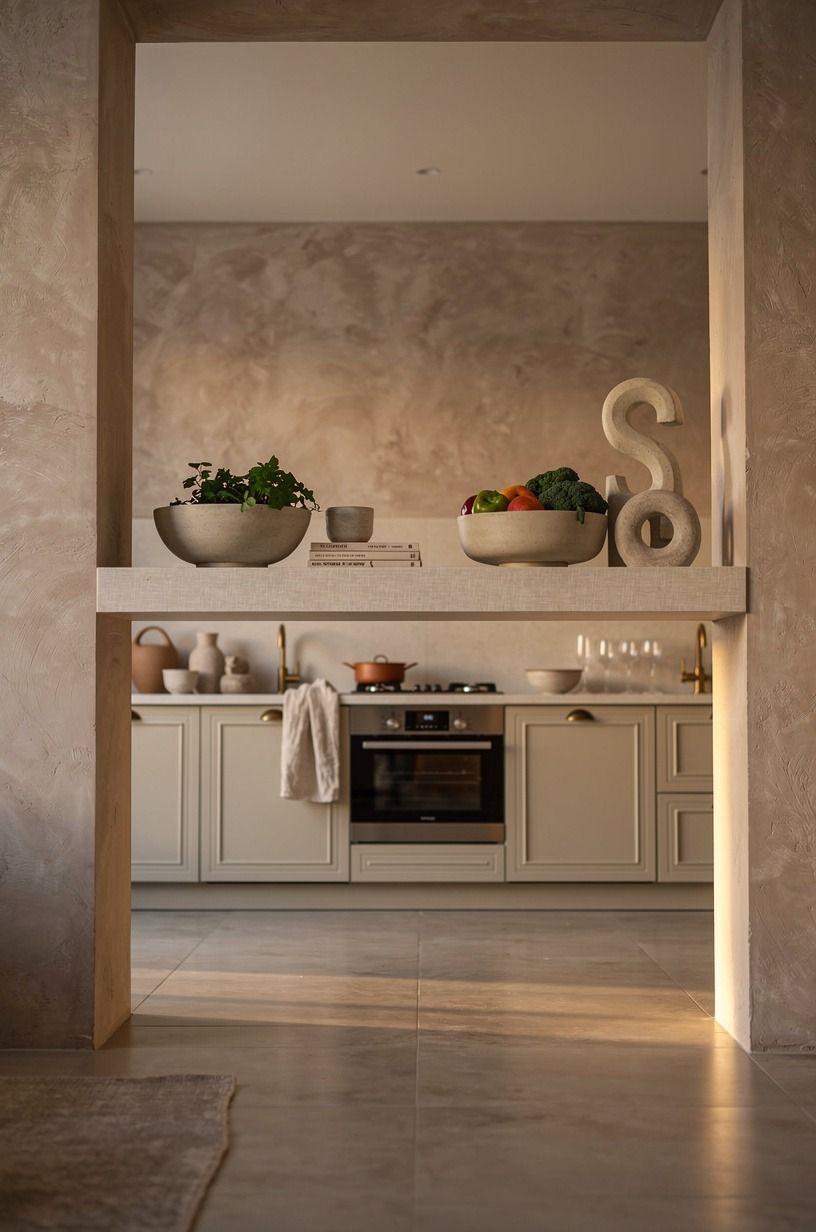 Float one shelf across the opening