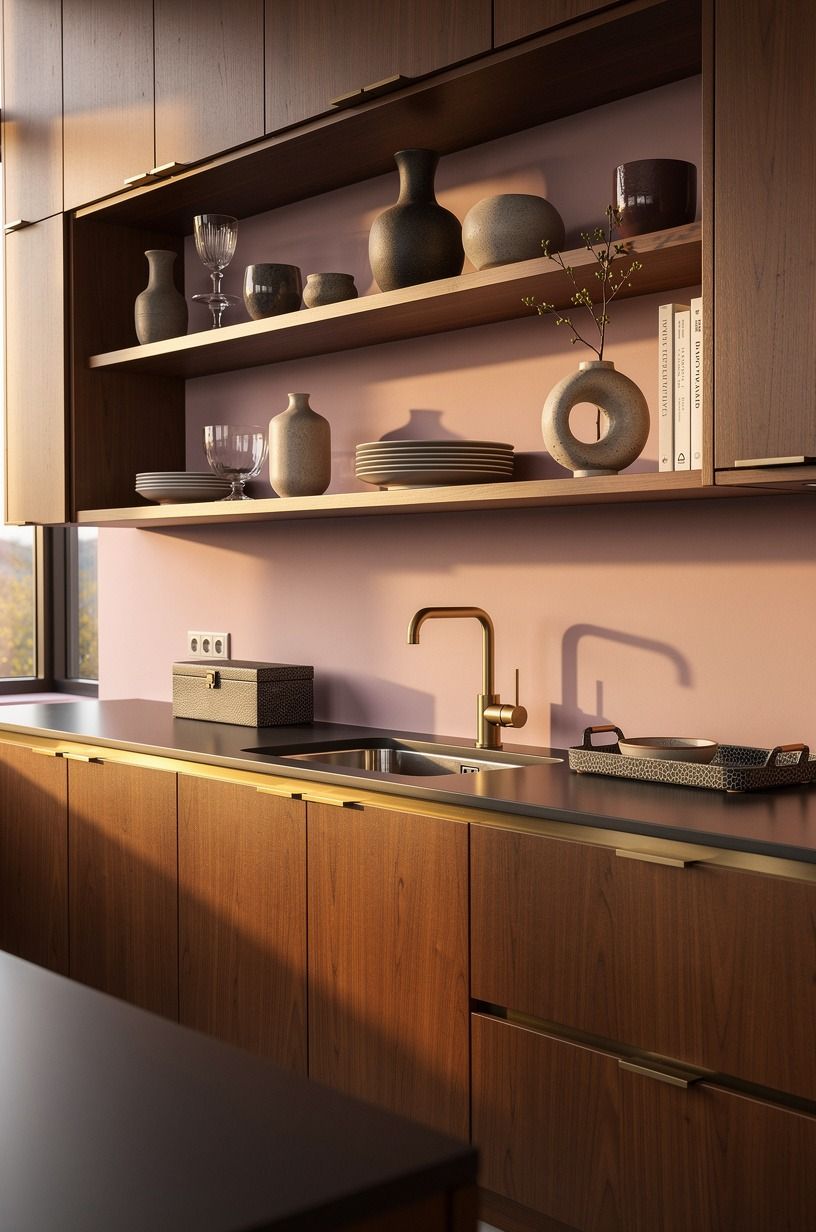 Float Open Shelves Above the 18-Inch Gap