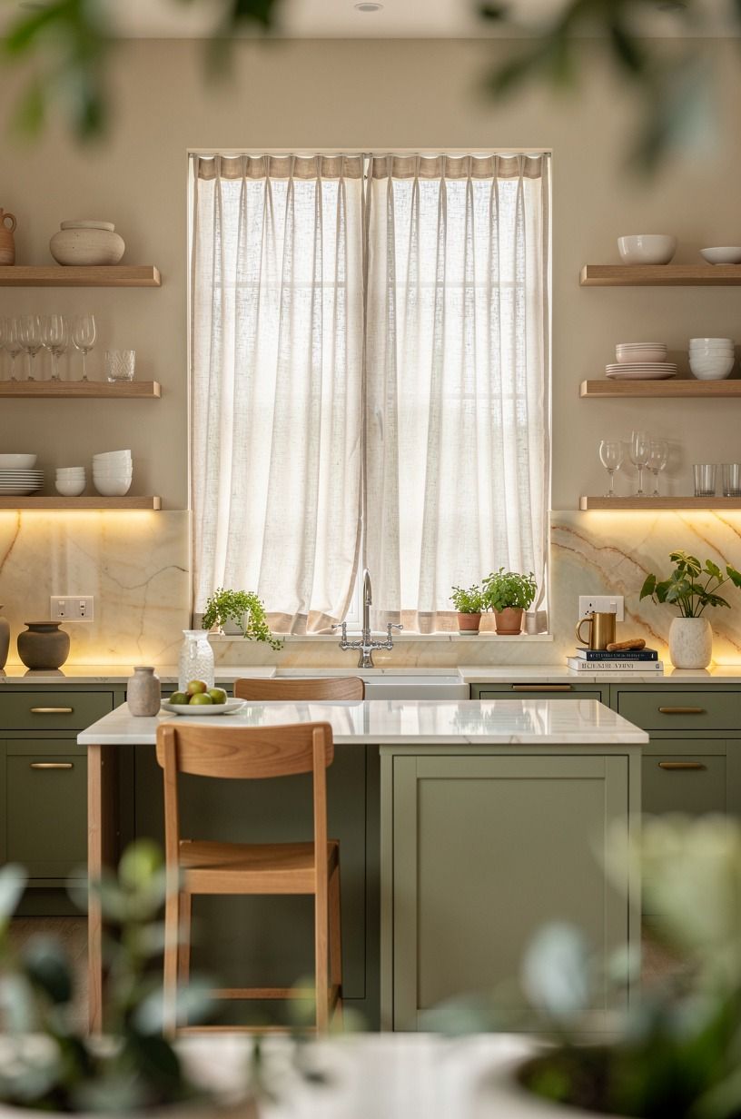 Frame the window with an inside-mount café curtain