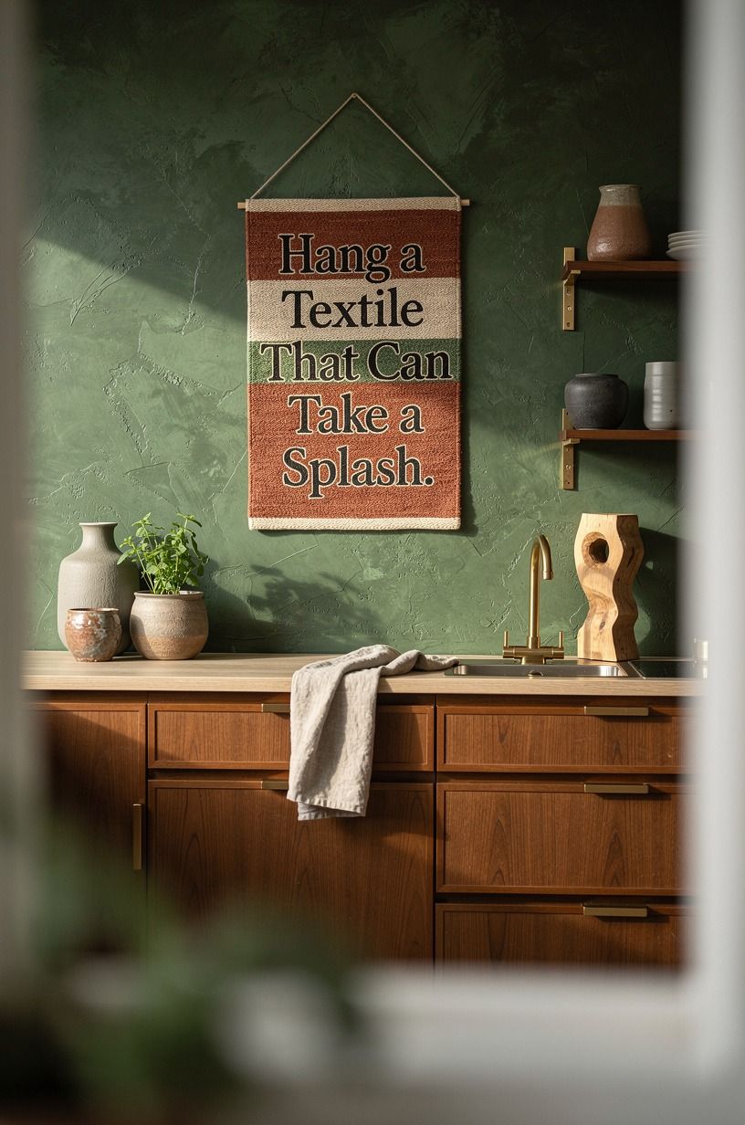 Hang a Textile That Can Take a Splash