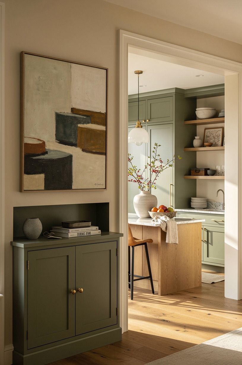 Hang Art Where a Cabinet Would Usually Go