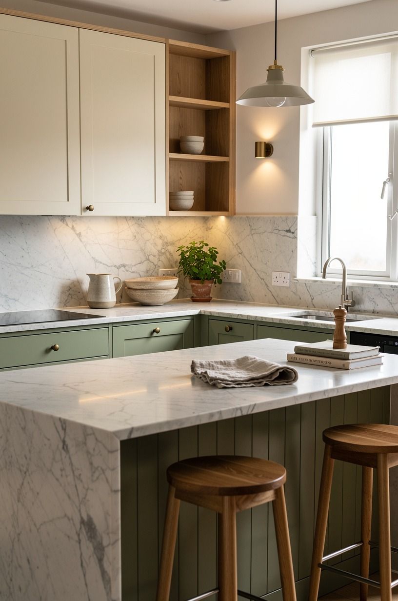 Keep one counter zone completely bare