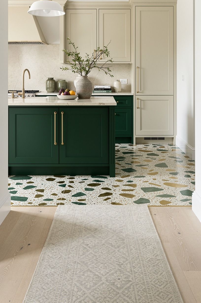 Layer a washable runner underfoot
