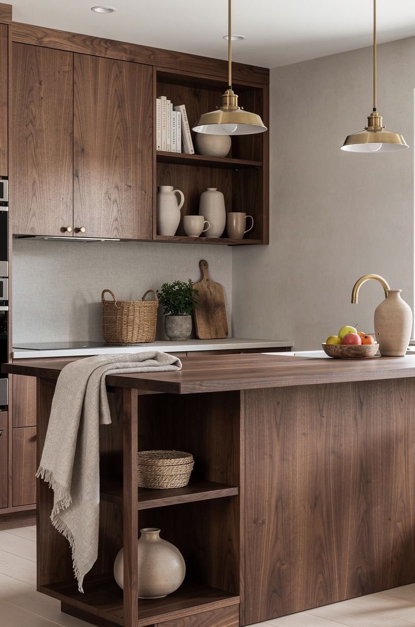 Layer Two Woods for a Farm Style Interior