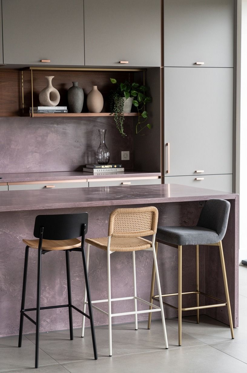 Mix Stool Materials Instead of Buying a Matching Set