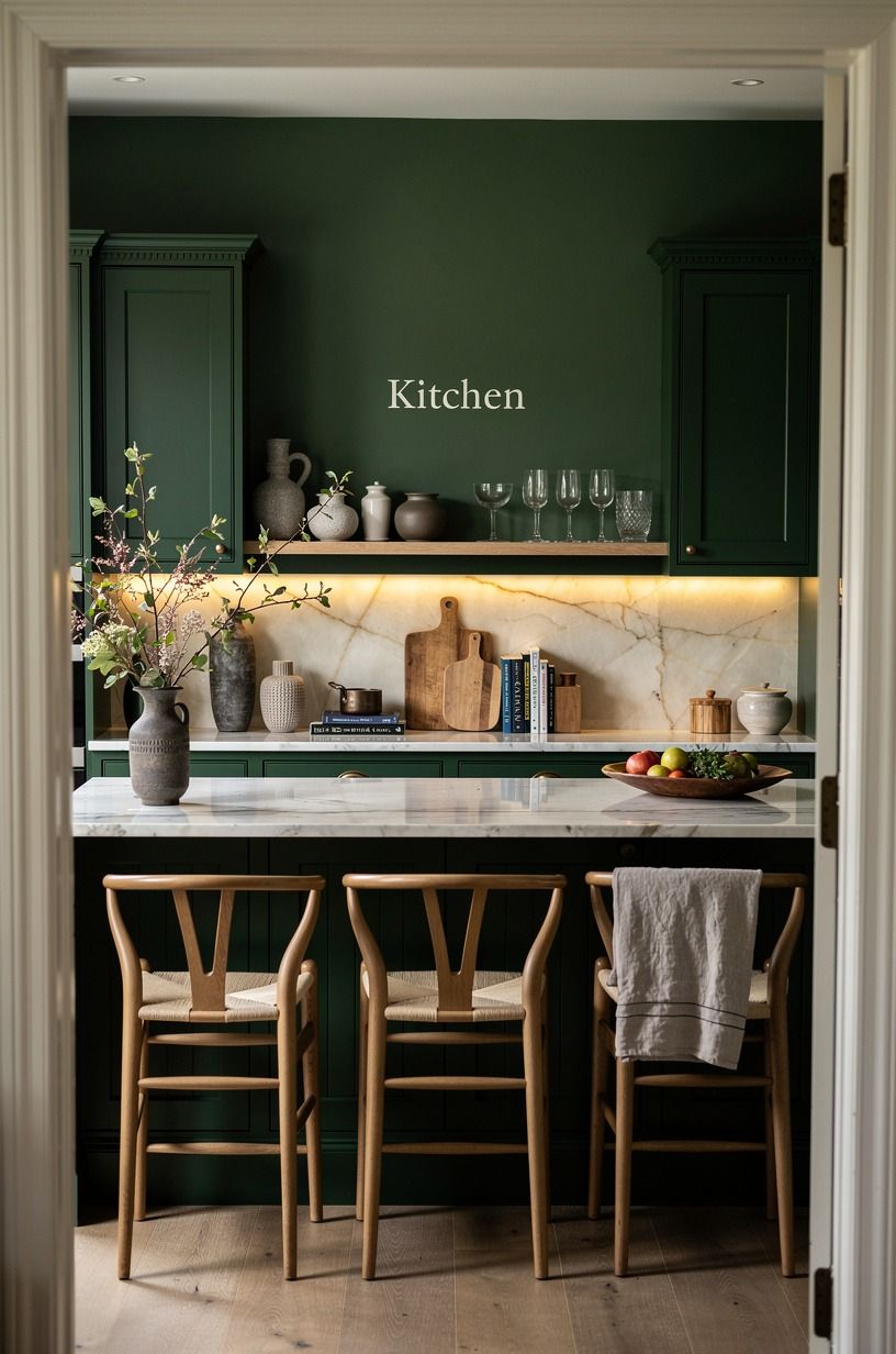 Paint the Far Wall in Studio Green