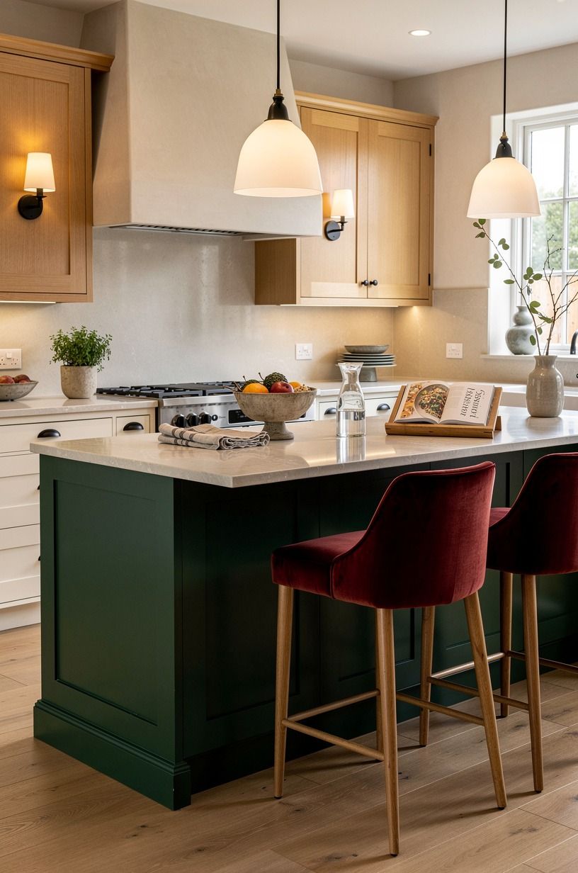 Paint the Island in Studio Green Instead of Matching Everything