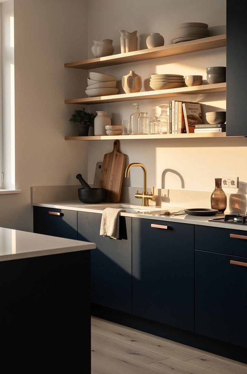 Pick Open Storage Over Decorative Upper Cabinets