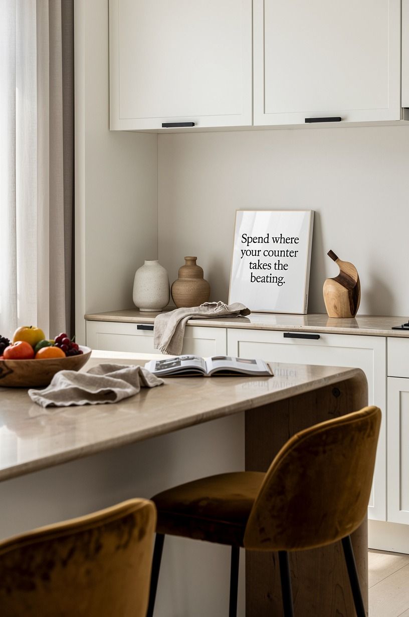 Spend where your counter takes the beating