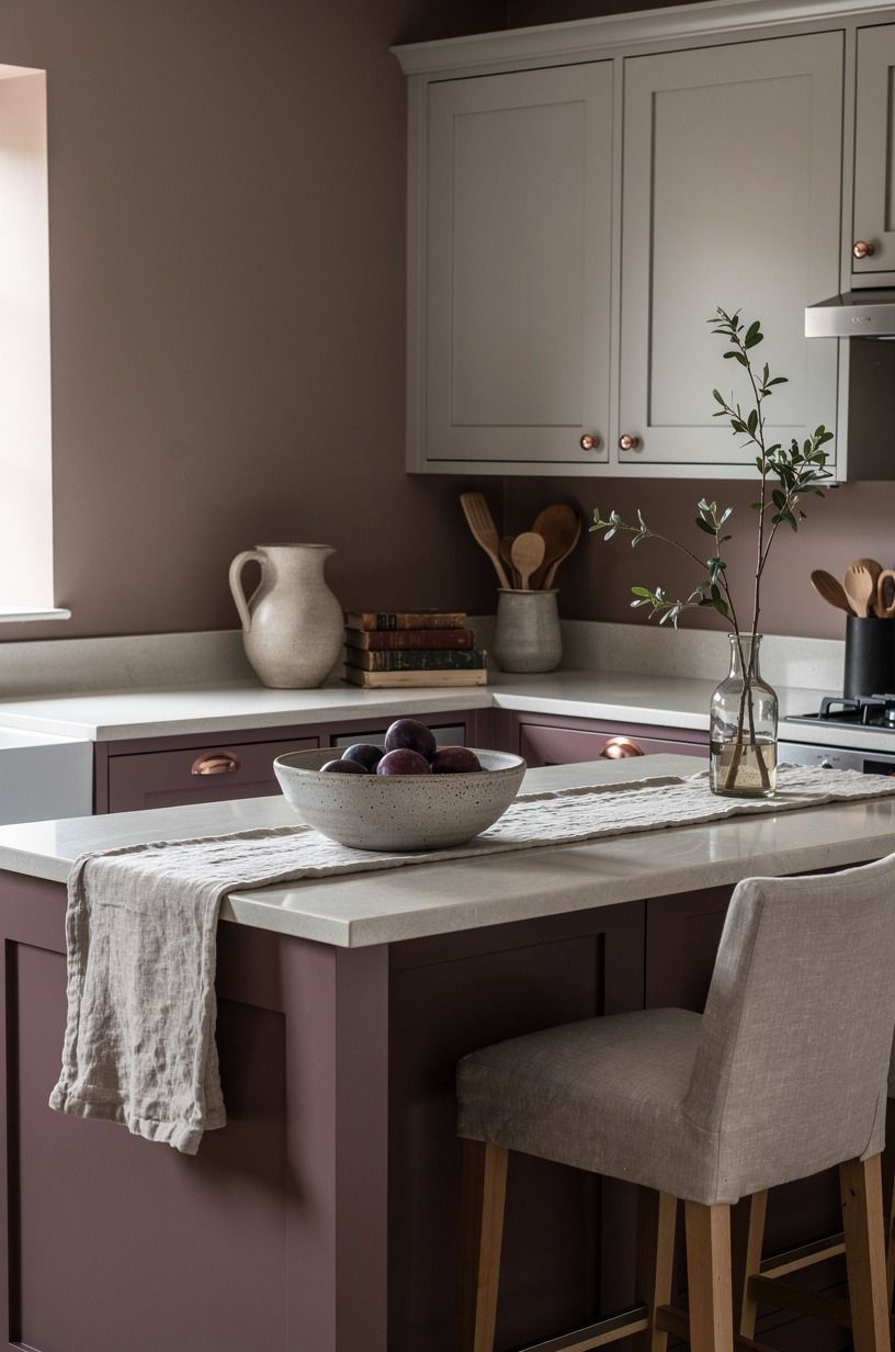 Start with a quiet, earthy wall color