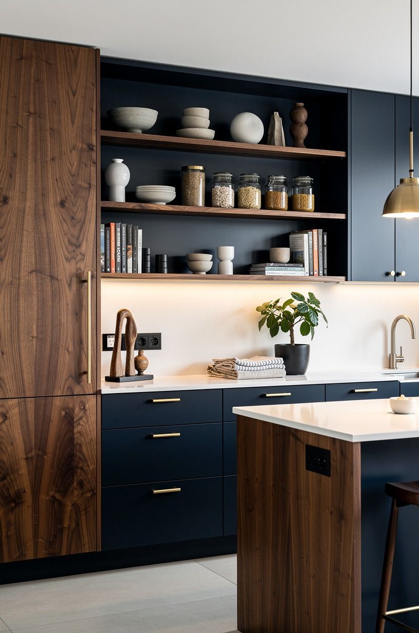 Use open shelves only where you can reach them
