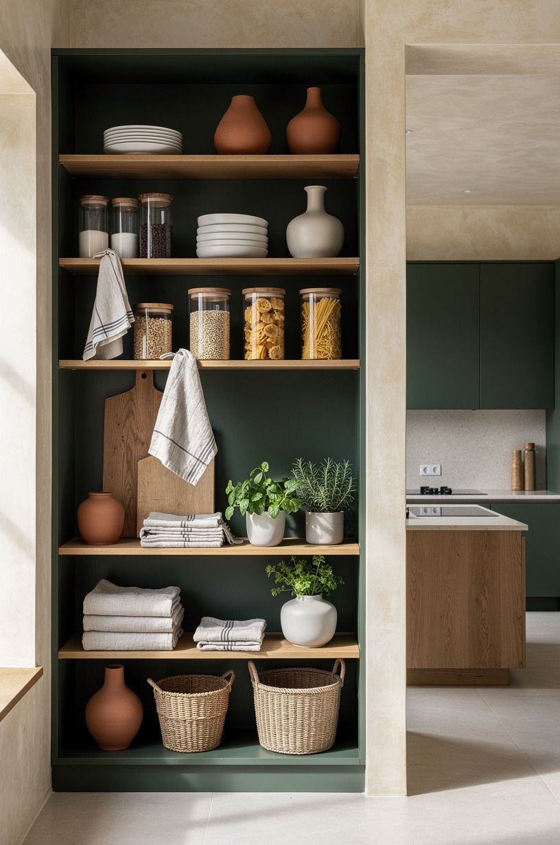 Use the Hearth-and-Pantry Principle for storage