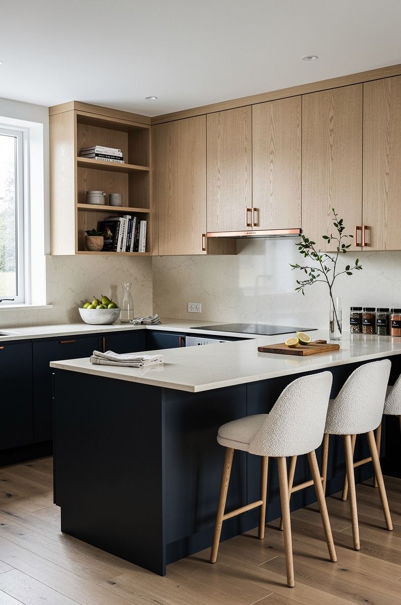 Use the Two-Wood Rule for a Classic Wood Kitchen