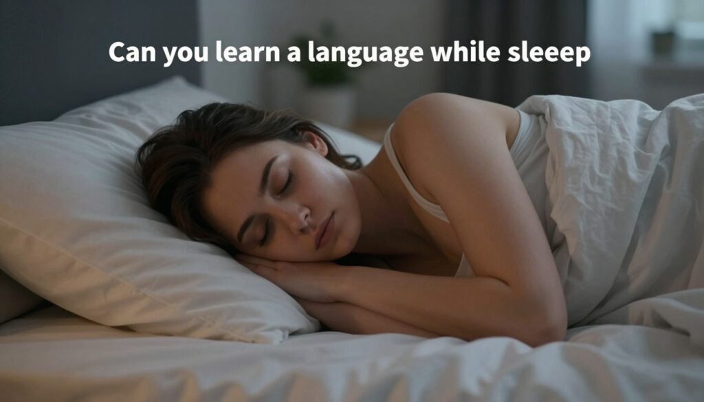 Editorial mattress photograph for can you learn a language while sleeping