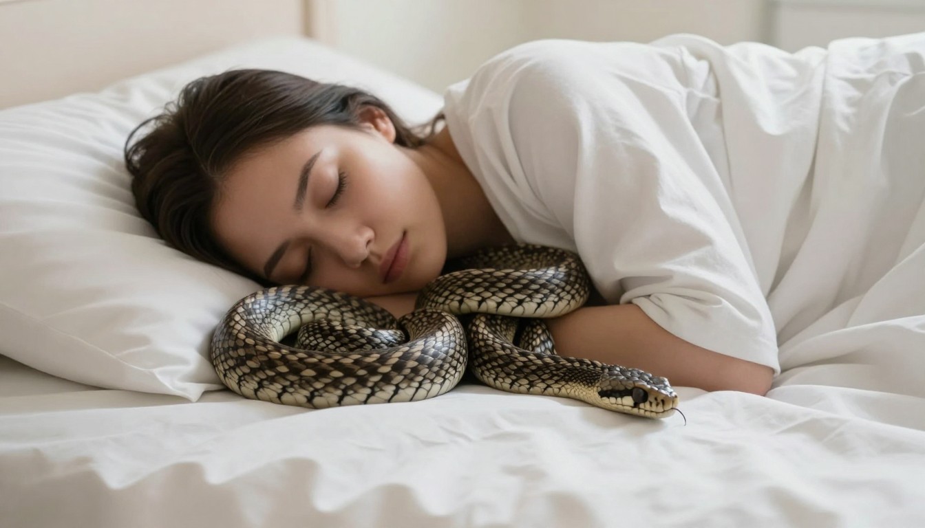 Editorial mattress photograph for do snakes sleep