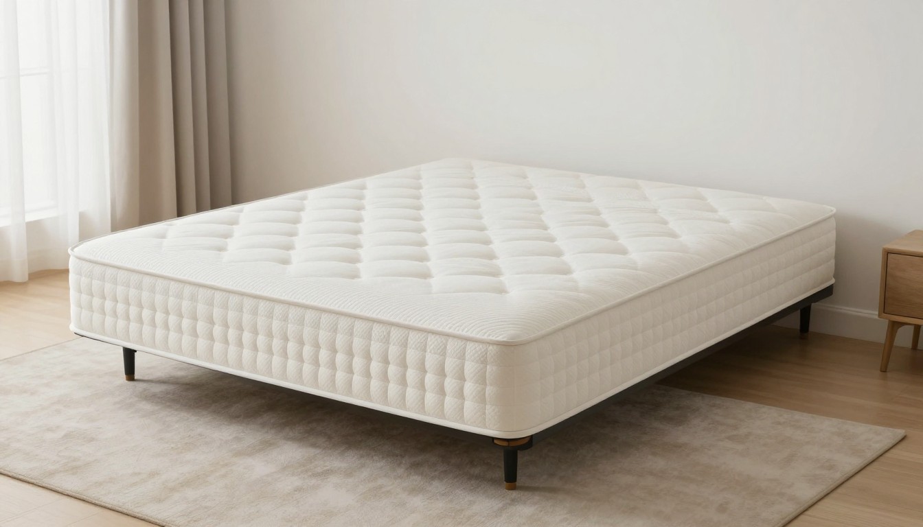 Editorial mattress photograph for hack to lift mattress to make bed