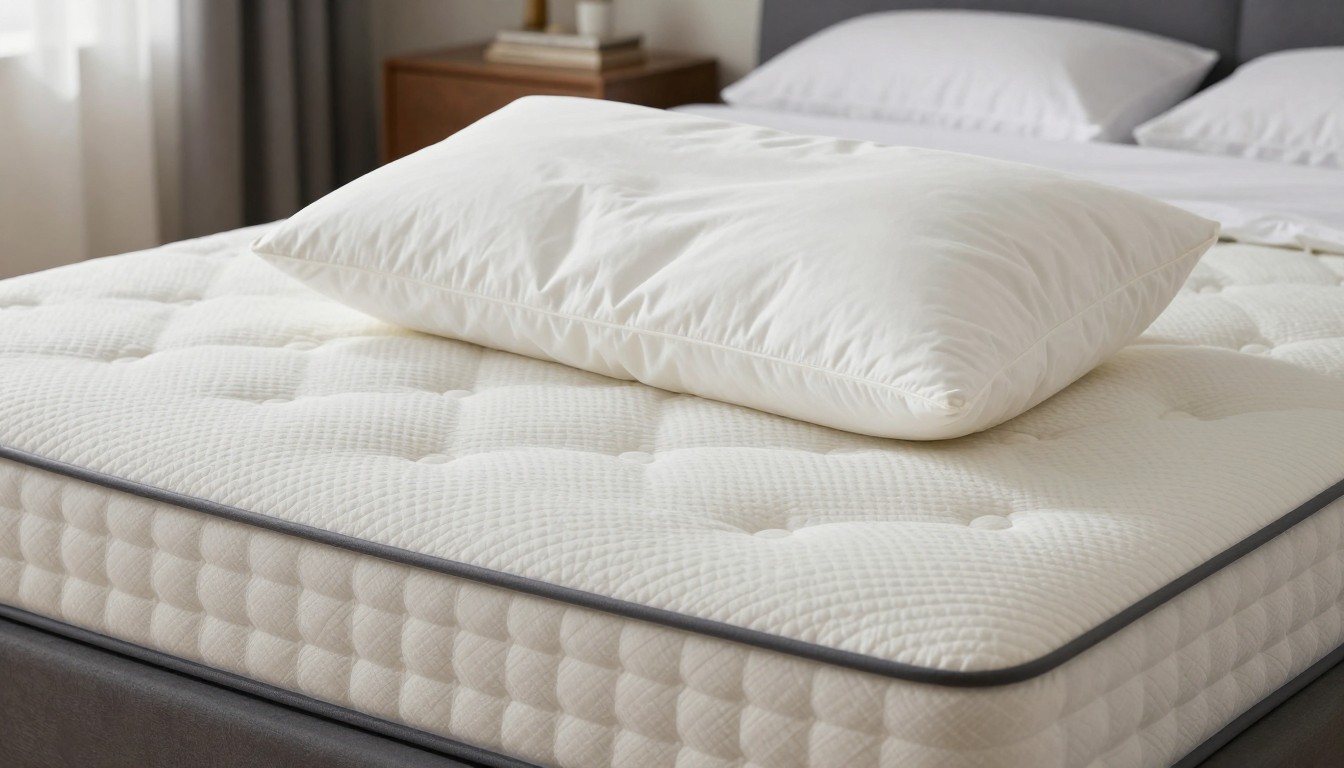 Editorial mattress photograph for how to arrange pillows to sleep upright
