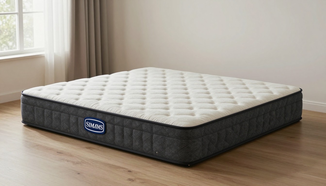 Editorial mattress photograph for simmons black mattress