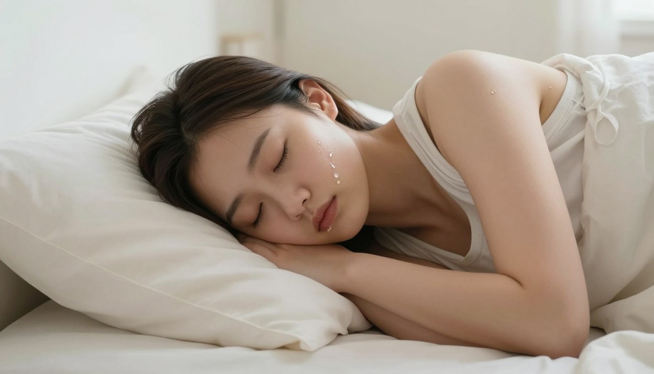 Editorial mattress photograph for what does it mean when you drool in your sleep