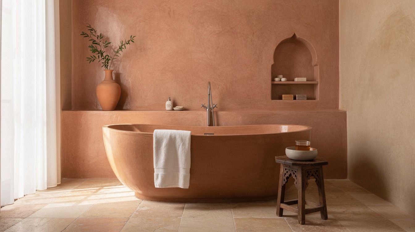 How to Create a Moroccan Tadelakt Bathroom With an Authentic, Earthy Soul - 13 Ideas