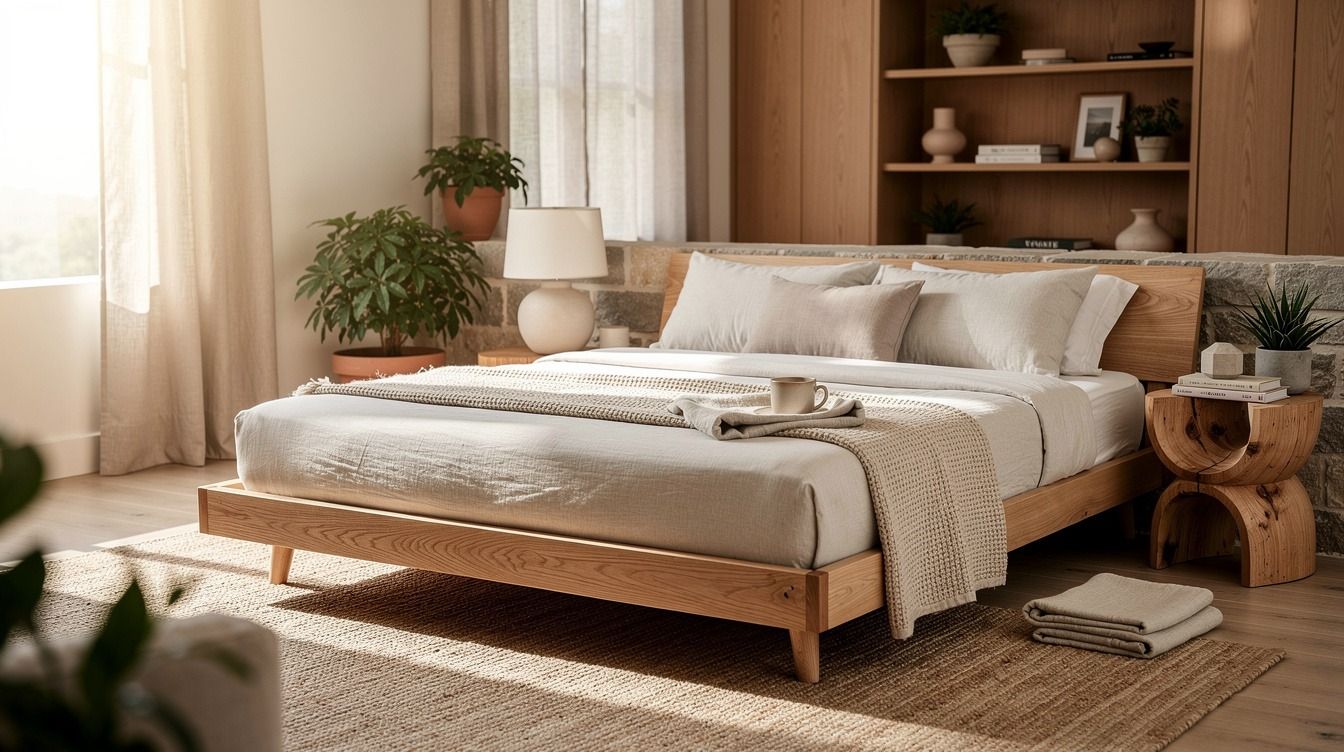 My Calm Bedroom Reset at 50 (Natural Materials Only)