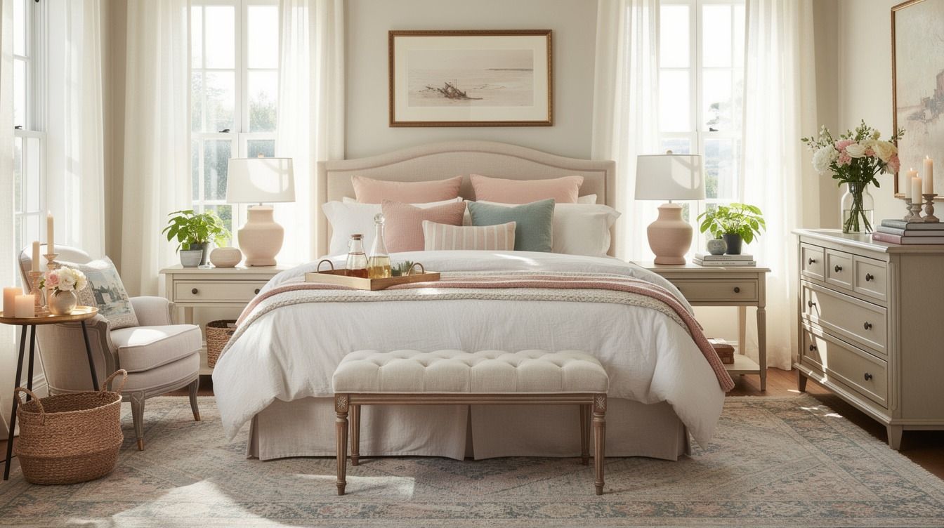 How to Create a Nancy Meyers Bedroom for a Dreamy, Layered Retreat - 11 Ideas