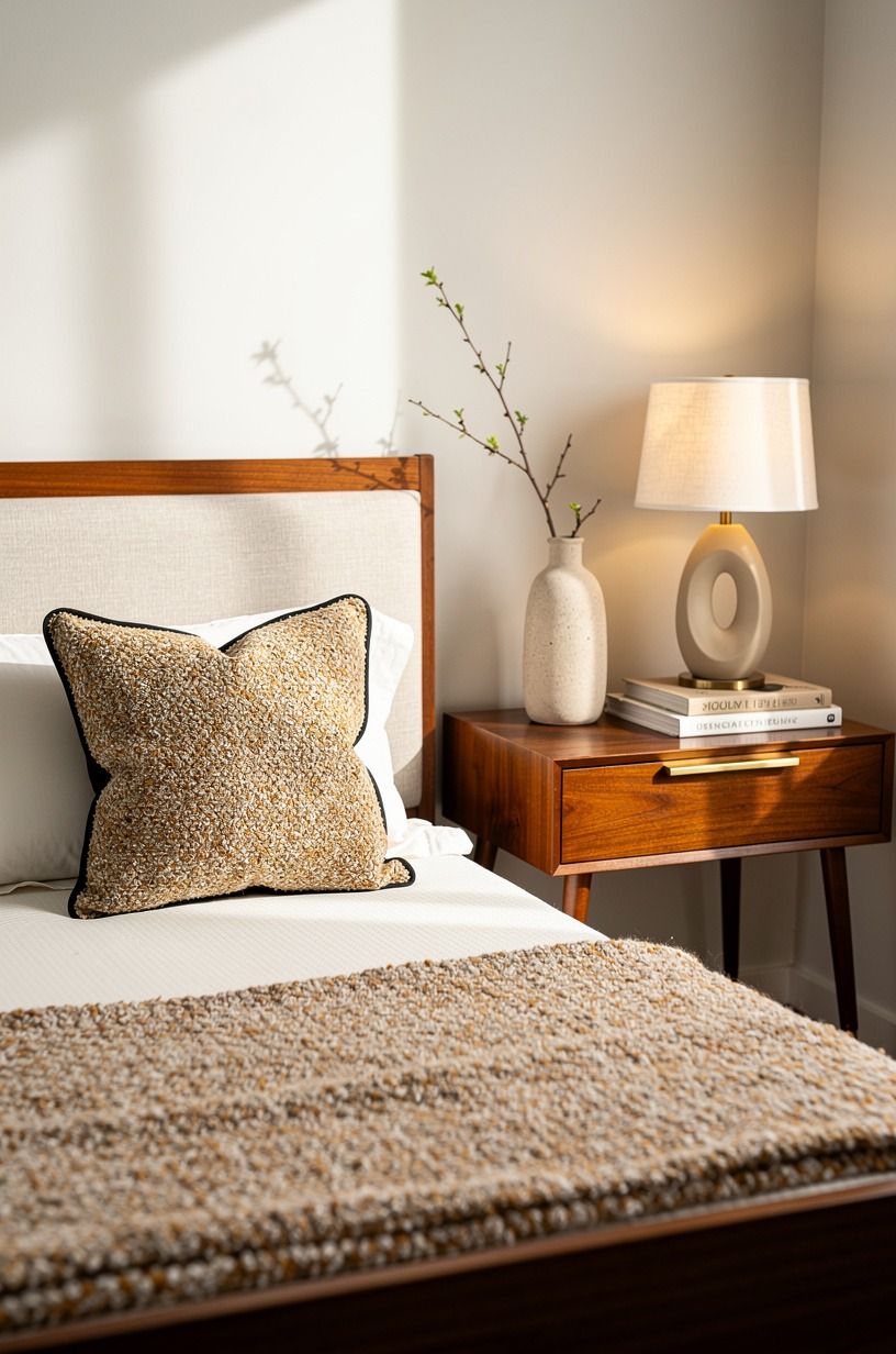 The pillow was the small change I felt most, warm white palette