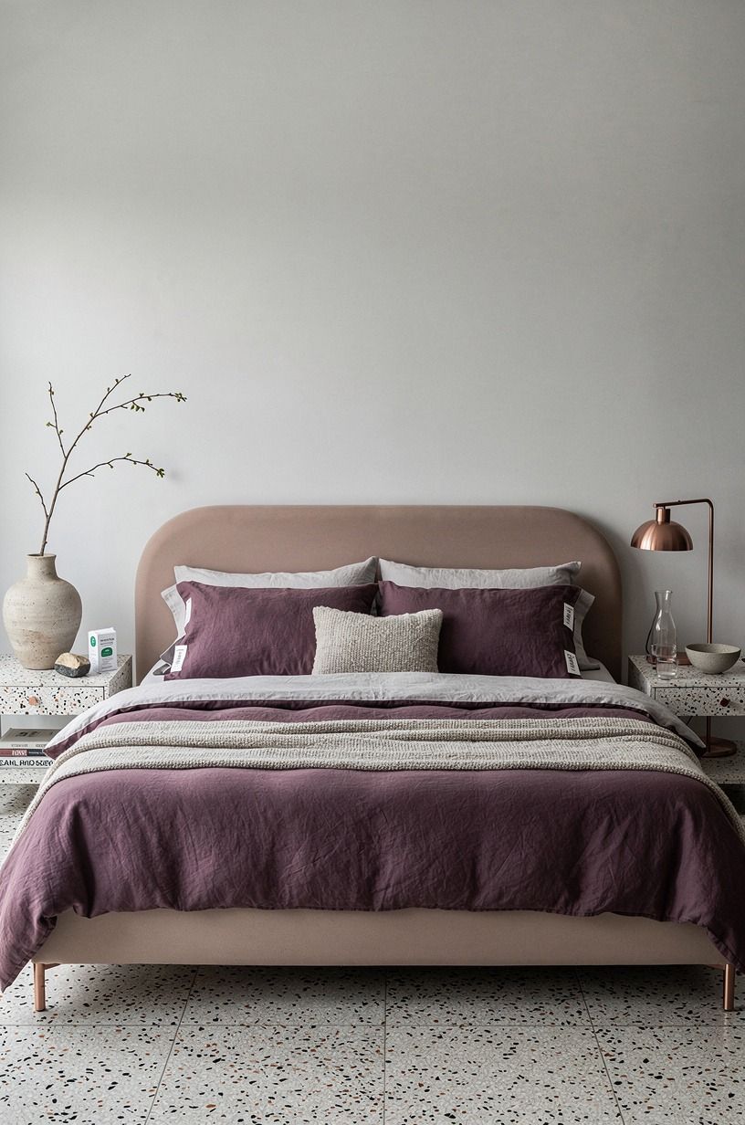 The bed I want to come home to, plum palette