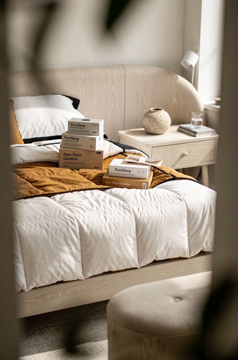 Then I stopped treating the comforter like an afterthought, warm white palette