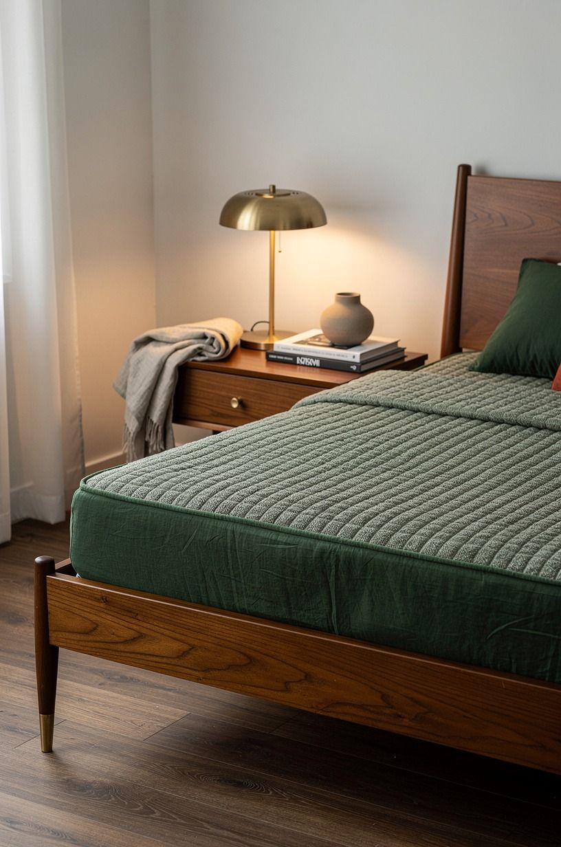 The topper was my most debated choice, forest green palette