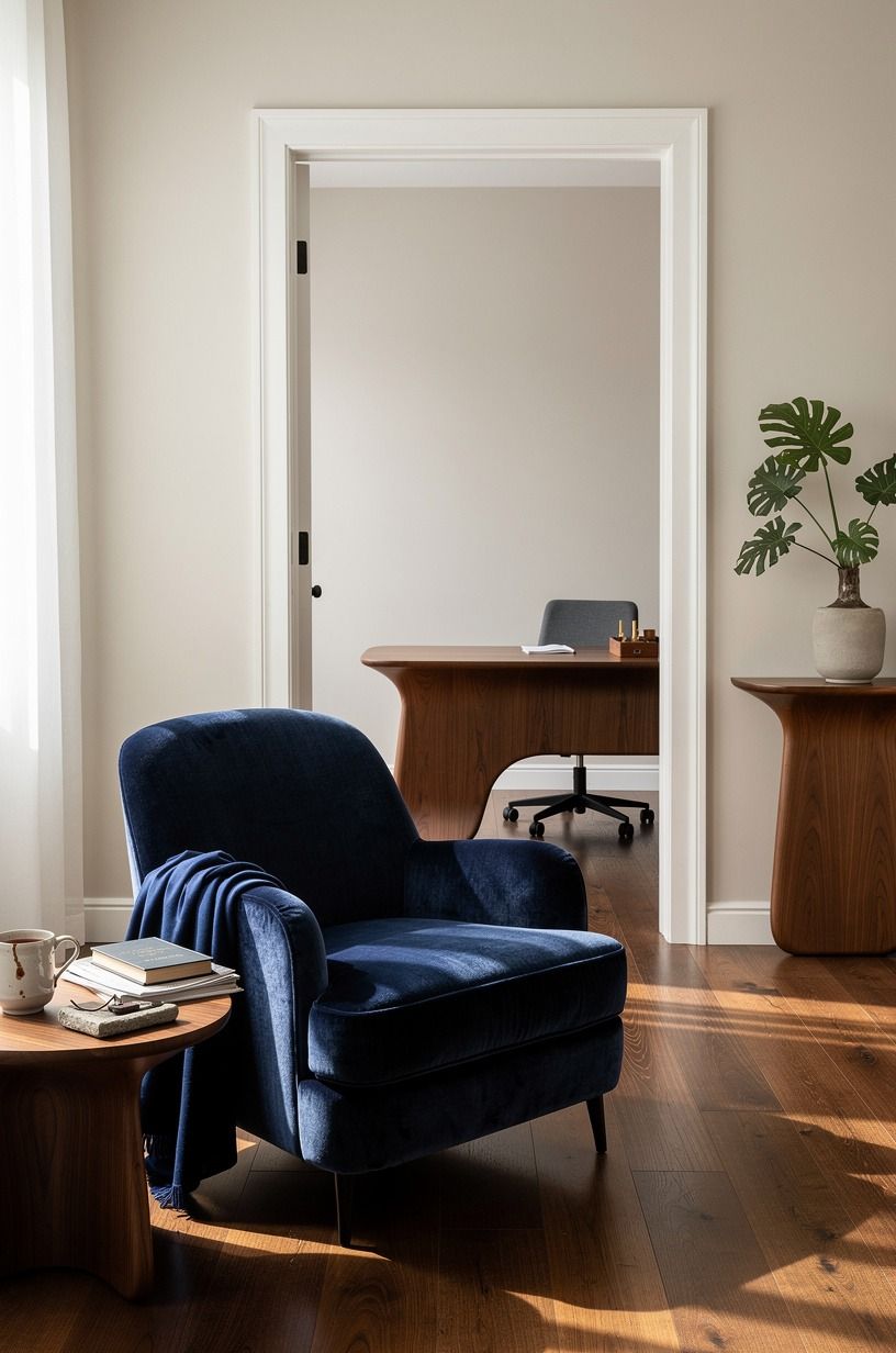 Choose a chair that looks lived-in from every angle