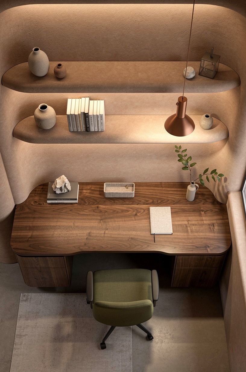 Swap the overhead glare for three light heights
