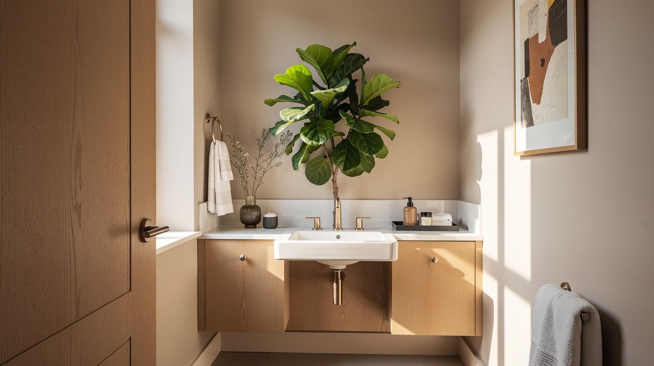 How to Style Powder Room Plant Decor for Tiny Half Baths - 11 Ideas