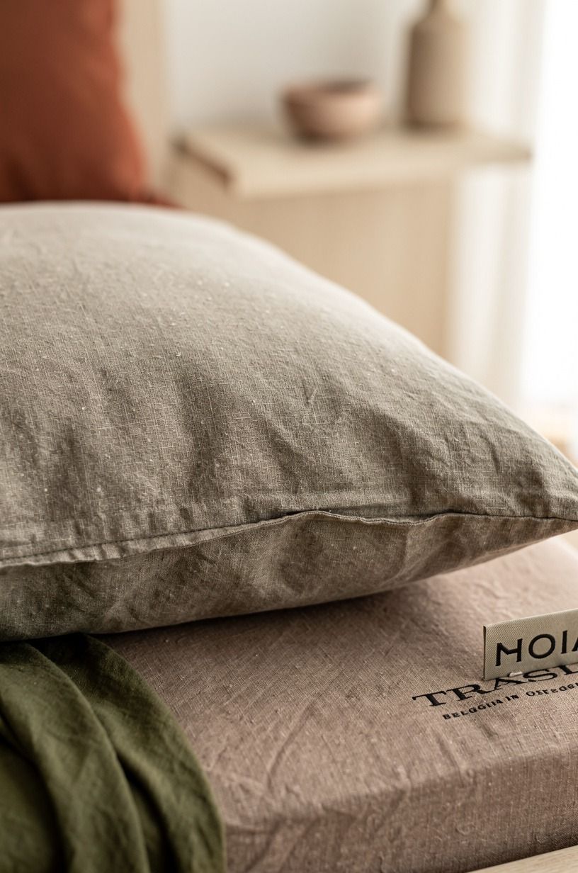 I changed the pillow because my face was closest to it, terracotta palette