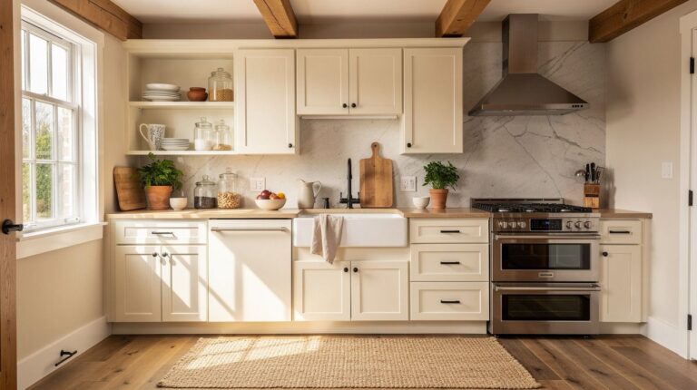 I Made My Small Cottage Kitchen Feel Cozy, Not Cramped With One Smart Fix