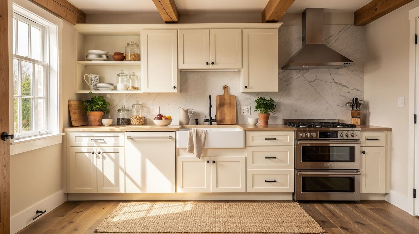 I Made My Small Cottage Kitchen Feel Cozy, Not Cramped With One Smart Fix