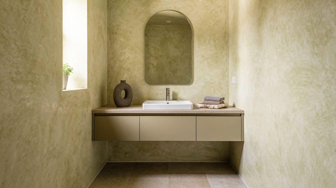 16 Small Limewash Bathroom Ideas That Make Texture Feel Custom