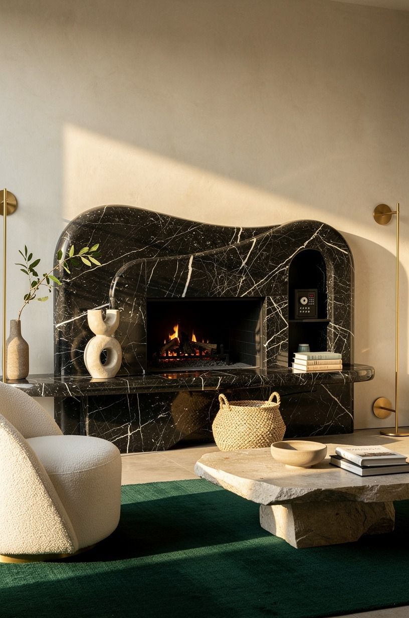 Choose a Fireplace Surround Over a Mantel Display