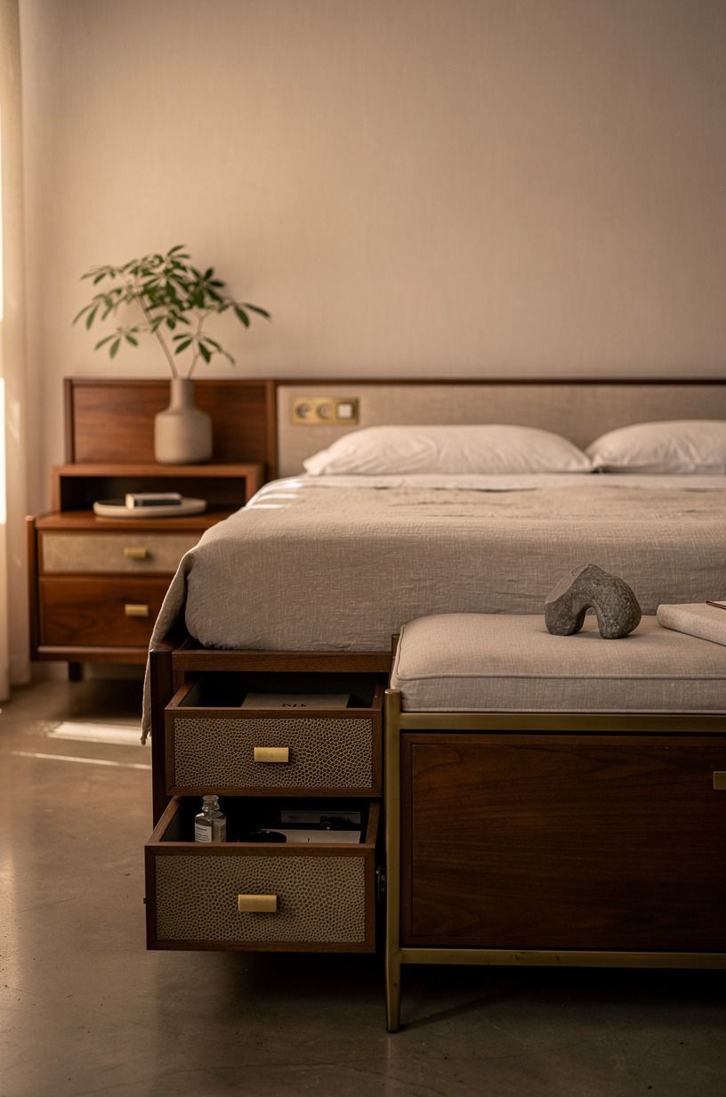 Let a Storage Bed Do the Camouflage Work