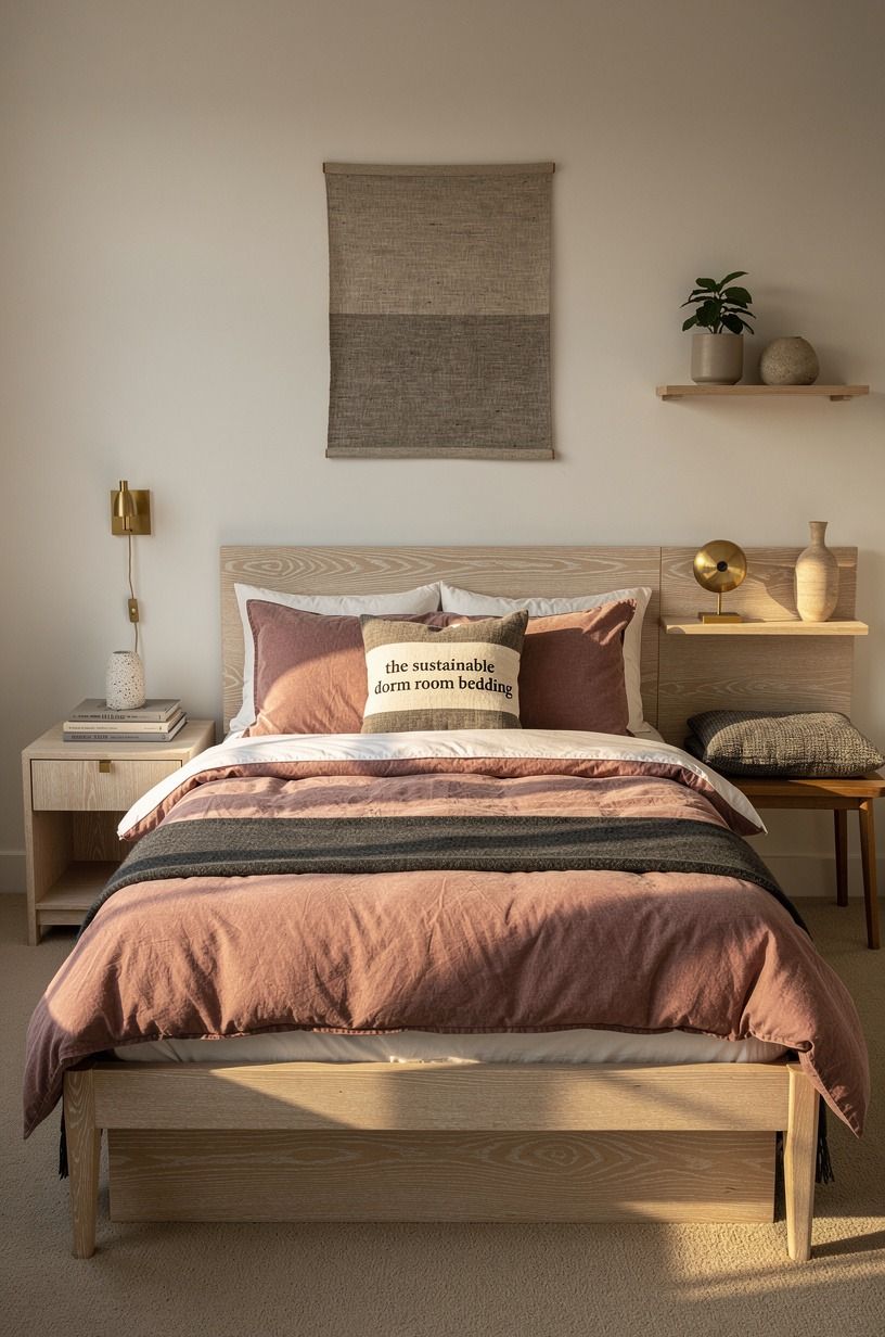 The moment my old bedding stopped feeling fine, dusty rose palette