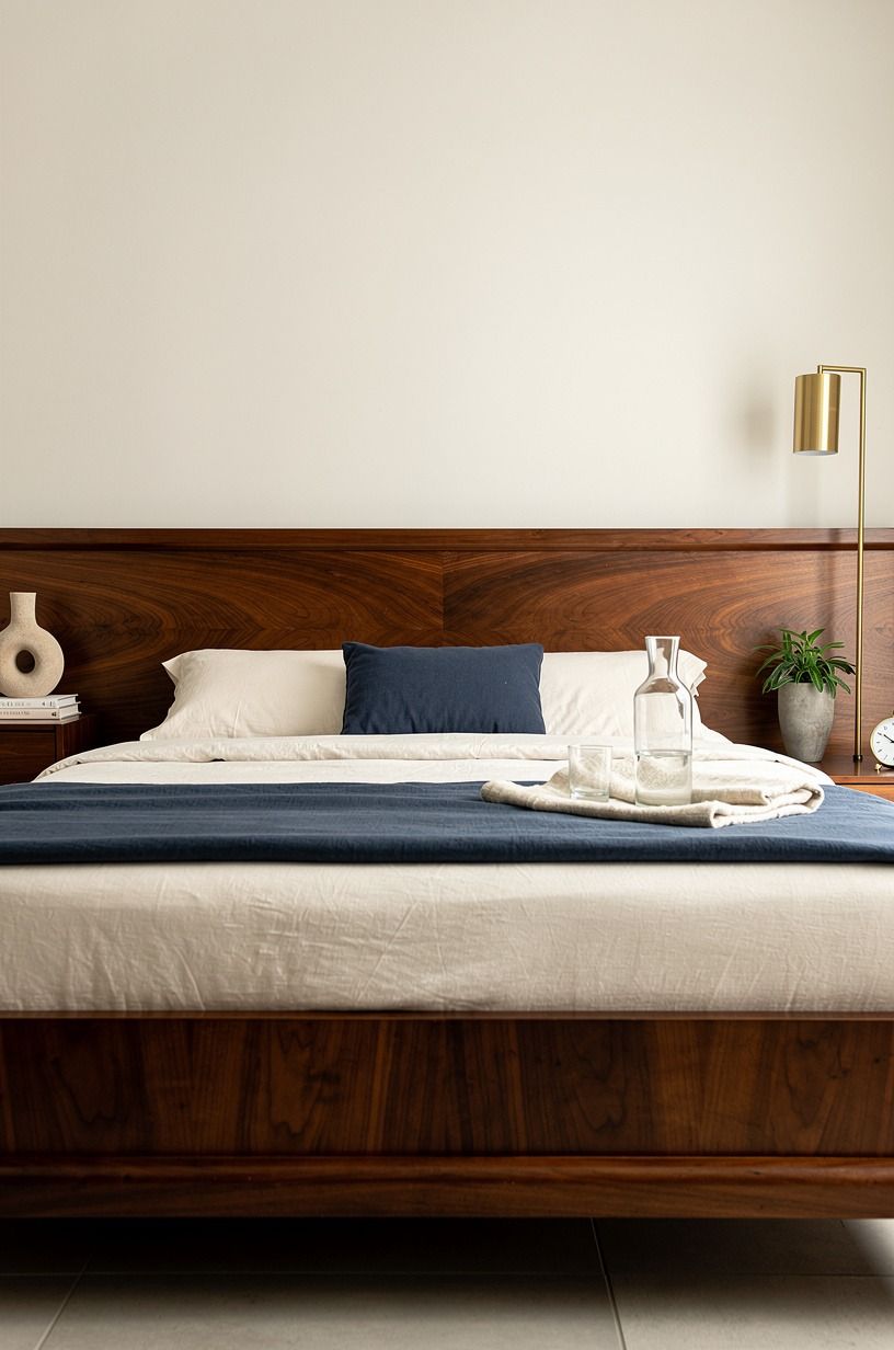 What I’d do differently with my eco friendly bedroom, midnight blue palette