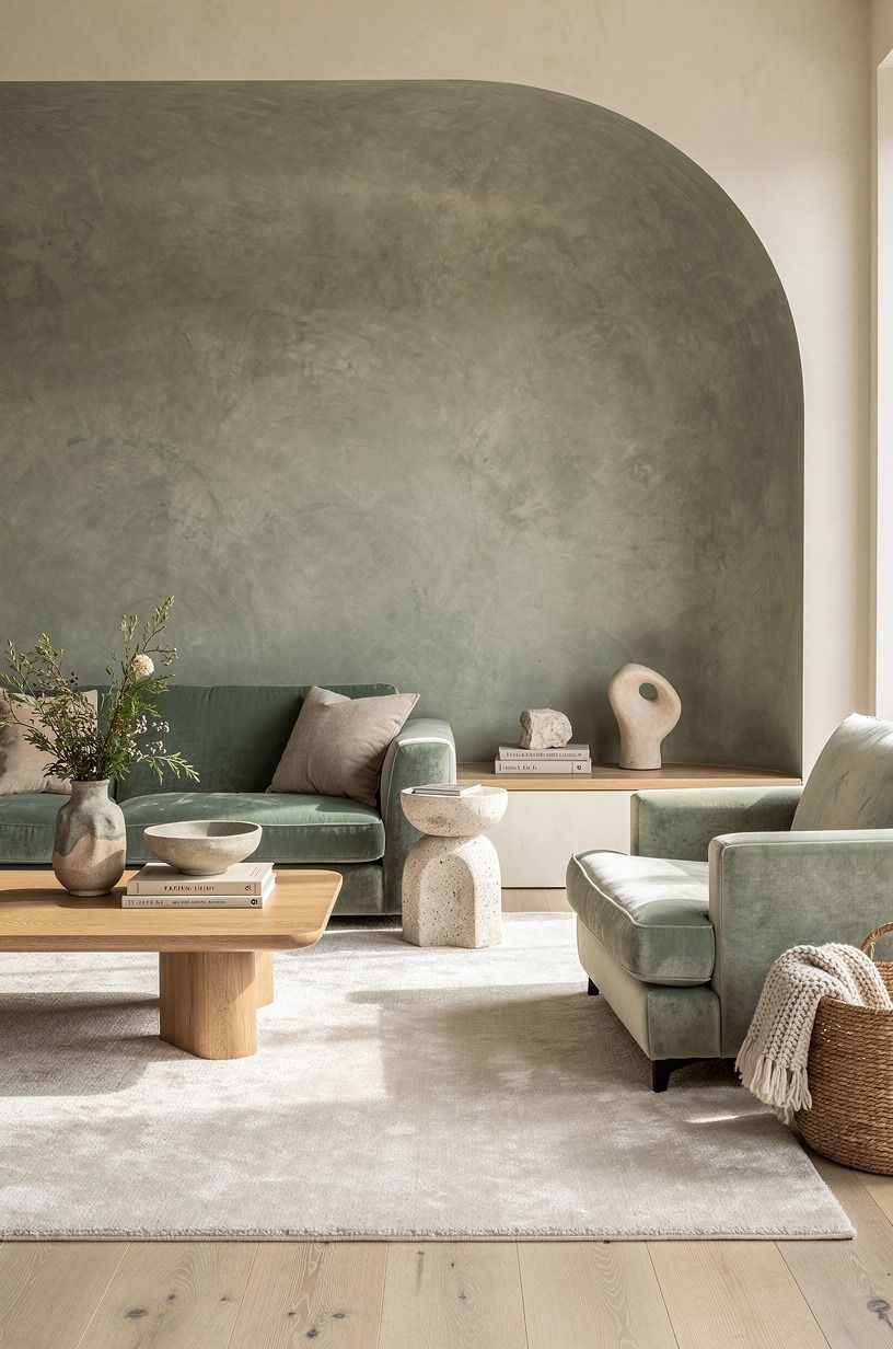 Paint the surrounding room lighter than the curve
