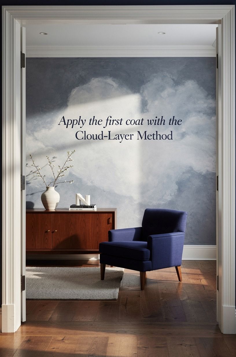 Apply the first coat with the Cloud-Layer Method