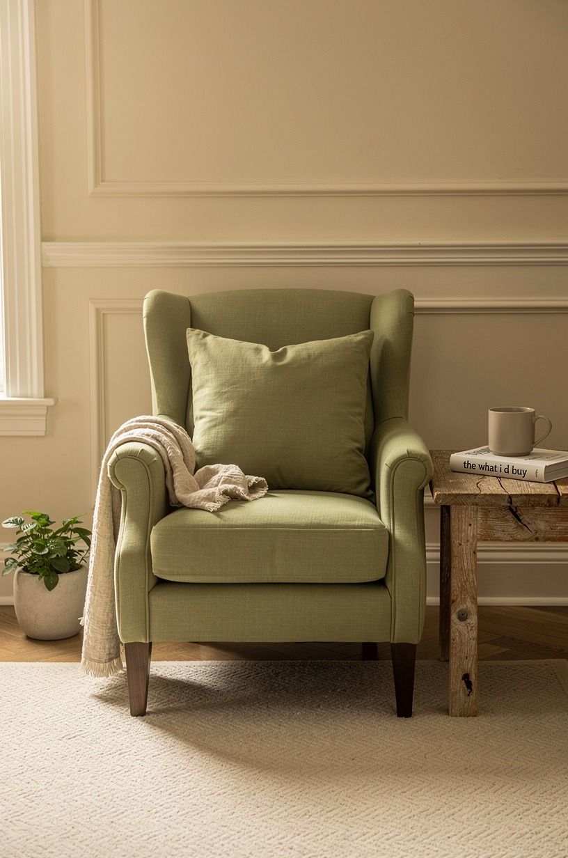 The pillow was for my chair, not the crib, sage green palette