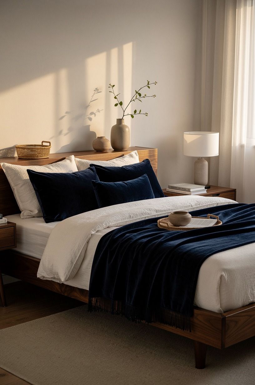 Why this pairing felt better than a bigger makeover, navy palette