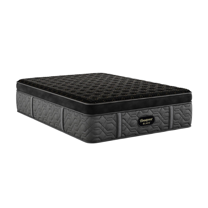 Angled product view of the Beautyrest Black Series Four Firm Summit Pillow Top mattress