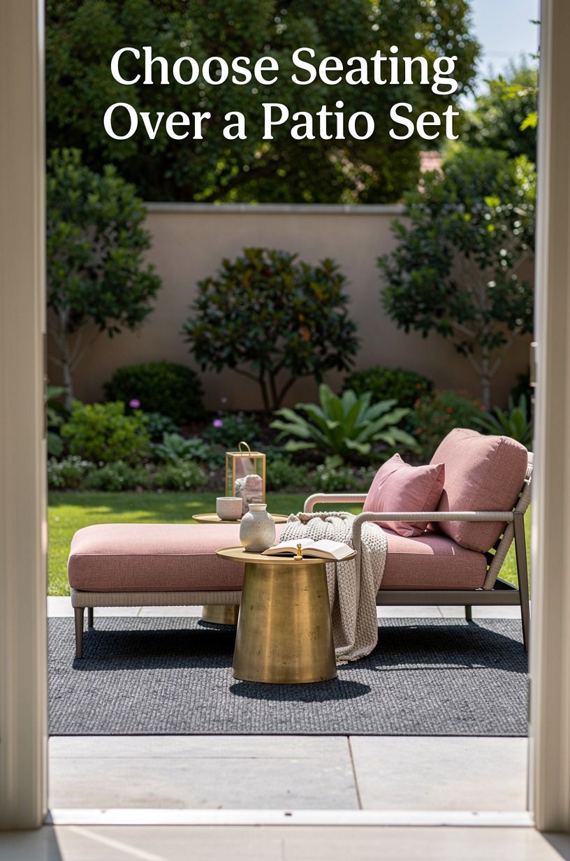 Choose Seating Over a Patio Set