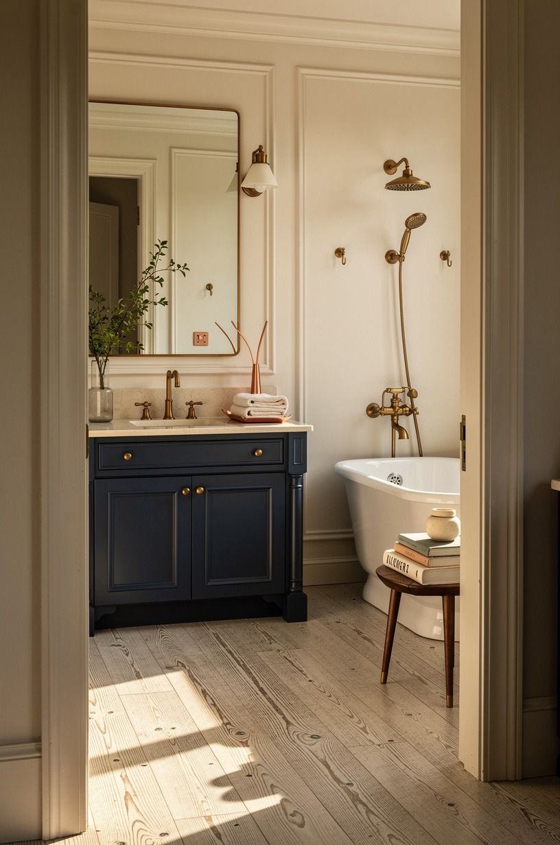Anchor the Floor With Cerused White Oak