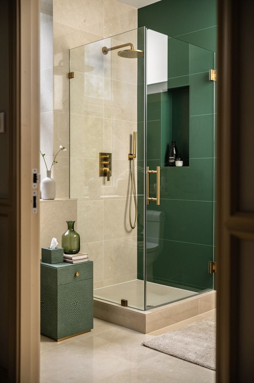 Build a Corner Moment Around a 36-Inch Shower